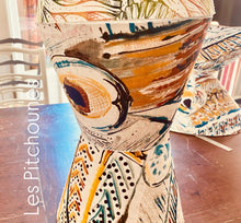Charger l'image dans la galerie, Abat-jour Tambour 30/25-24. Contrecollé. Tissu Panache de Lalie Design