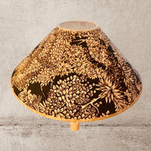 Charger l'image dans la galerie, Chapeau chinois. Tissu arbres sur fond pétrole