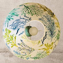 Charger l'image dans la galerie, Chapeau chinois. Tissu coraux bleus verts. Haut