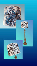 Charger l'image dans la galerie, AJ.TAMBOUR.22CMS.BLEU.FLORAL.COTON.3