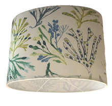 Charger l'image dans la galerie, AJ ovale largeur 30. Tissu coraux bleu