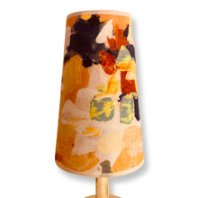 Charger l'image dans la galerie, Abat jours coniques élancés, voile de lin et tissu d'éditeur anglais.