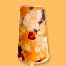 Charger l'image dans la galerie, Abat jours coniques élancés, voile de lin et tissu d'éditeur anglais.