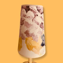 Charger l'image dans la galerie, Abat jours coniques élancés, voile de lin et tissu d'éditeur anglais.