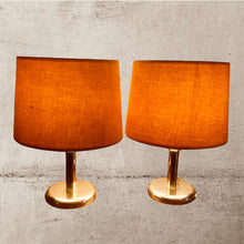 Charger l'image dans la galerie, Abat jour tambour contrecollé sur des tissus dans les tons jaunes. Lin, cotons.