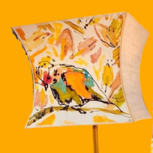 Charger l'image dans la galerie, Abat jour contrecollé carré décalé Pioupiou chanvre et tambour