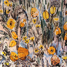 Charger l'image dans la galerie, Les pitchounes. Abat- jour cylindre. Contrecollé. Tissu Primavera de Lalie Design.