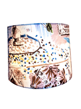 Charger l'image dans la galerie, Abat jour contrecollé. Tissu Lalie Design. Tambour