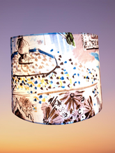 Charger l'image dans la galerie, Abat jour contrecollé. Tissu Lalie Design. Cylindre