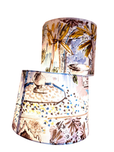 Charger l'image dans la galerie, Abat jour contrecollé. Tissu Lalie Design. cylindre et tambour