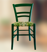 Charger l'image dans la galerie, Chaise vert mer simple. Face