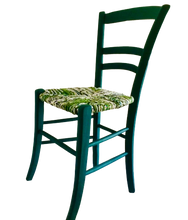 Charger l'image dans la galerie, Chaise vert mer simple. trois quart