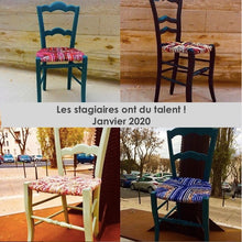 Charger l'image dans la galerie, Chaises réalisées par les stagiaires