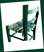 Charger l'image dans la galerie, Chaise à festons verte. vignette
