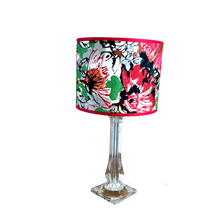 Charger l'image dans la galerie, Abat-jour ovale, cylindrique ou tambour recouvert d'un tissu floral Lalie Design