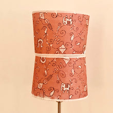 Charger l'image dans la galerie, Tambour petit. Saree en soie. Elephants vieux rose. Paire2