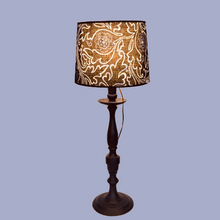 Charger l'image dans la galerie, Abatjour tambour de grande taille. Contrecollé. Batik indonésien. Allumé