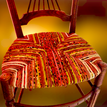 Charger l'image dans la galerie, Chaise ancienne lyre. Paillage été indien. Assise