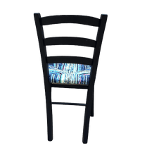 Charger l'image dans la galerie, Chaise simple marine. Paillage Mers. Dos fond transparent