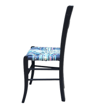 Charger l'image dans la galerie, Chaise simple marine. Paillage Mers. fond transparent profil