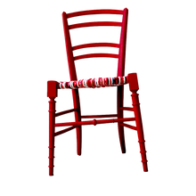 Charger l&#39;image dans la galerie, Chaise graphique rouge. Paillage camaïeu rouges.  fond transparent

