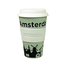 Charger l&#39;image dans la galerie, zuperzozial - le Mug de voyages à base de bambou et de maïs - Version Amsterdam
